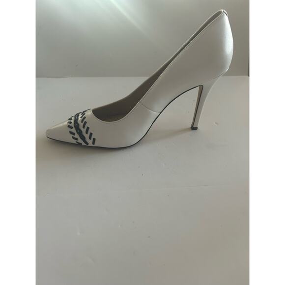 White House Black Market WHBM 4" Heels Stiletto Whipstitch Pattern Size 9 - Picture 9 of 13